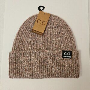 C.C Knit Beanie Rose Pink NWT